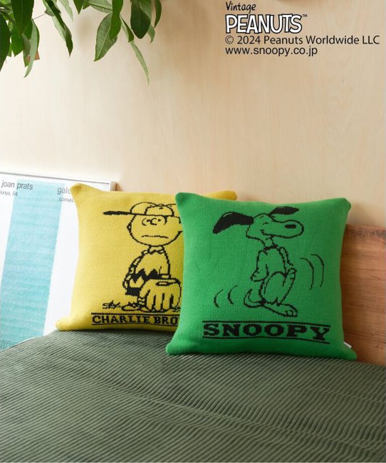 journal standard Furniture「【PEANUTS×SPORTS WEAR by JSF】別注 KNIT CUSHION クッションカバー」|クッション・クッションカバー|