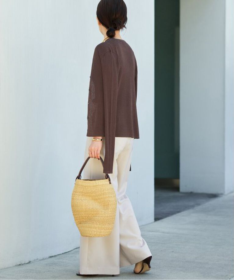 Plage「whisper rib sheer カーディガン」|カーディガン|