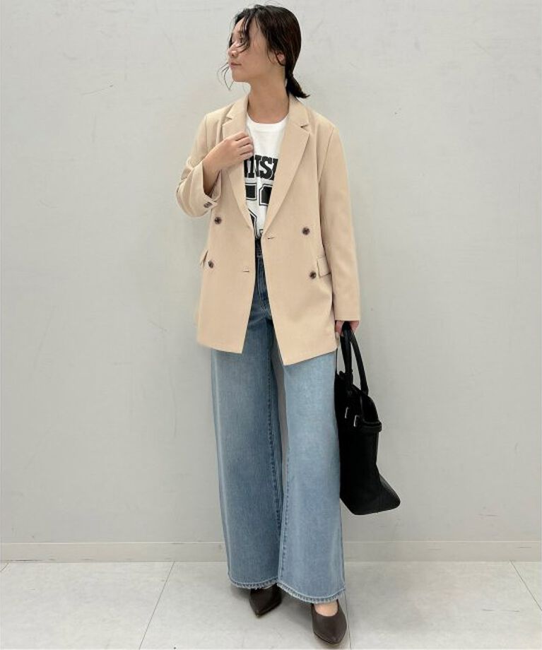 SLOBE IENA「《追加》ウォッシャブルツイルダブルジャケット」|テーラードジャケット|