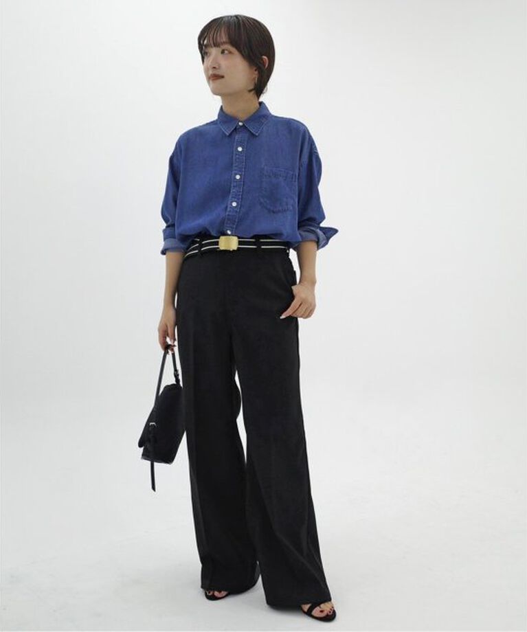 SLOBE IENA「Wrangler/ラングラー SLOBE別注 ワイドランチャー」|スラックス|