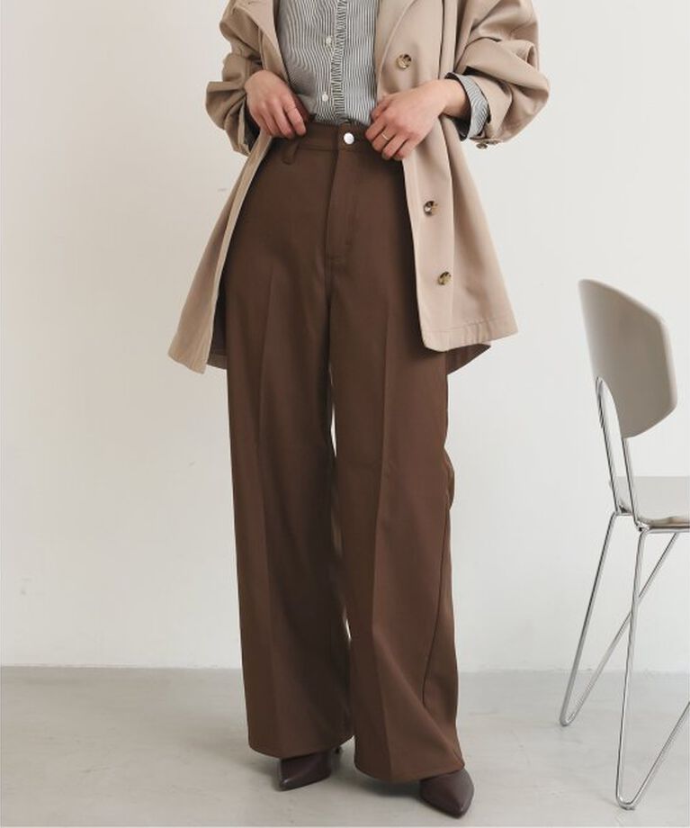 SLOBE IENA「Wrangler/ラングラー SLOBE別注 ワイドランチャー」|スラックス|