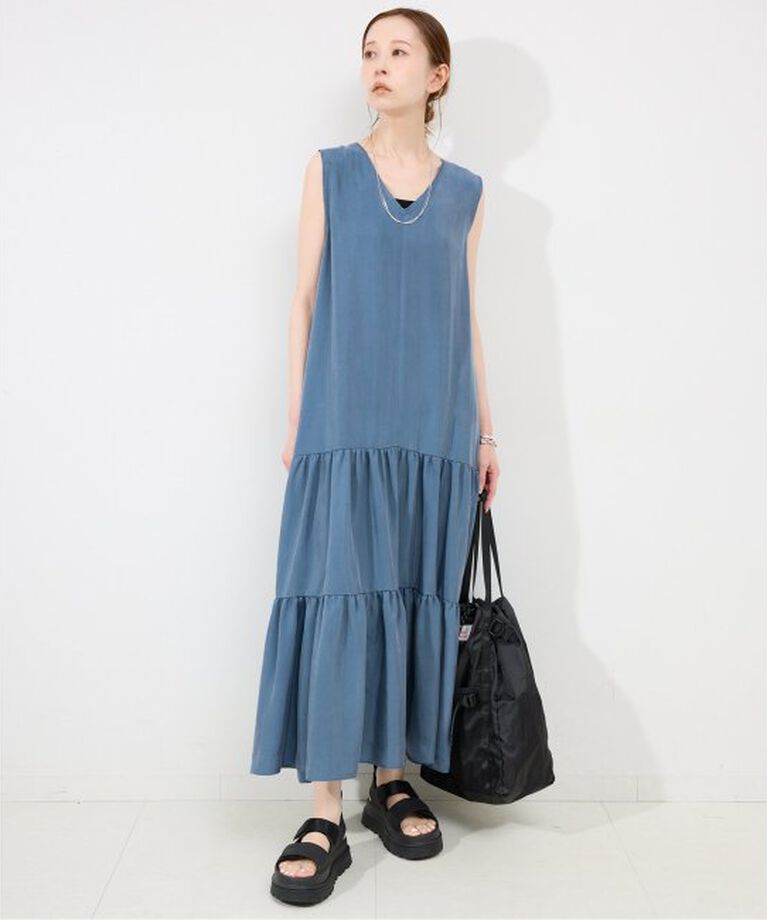 SLOBE IENA「フィブリルティアードワンピース」|ワンピース|