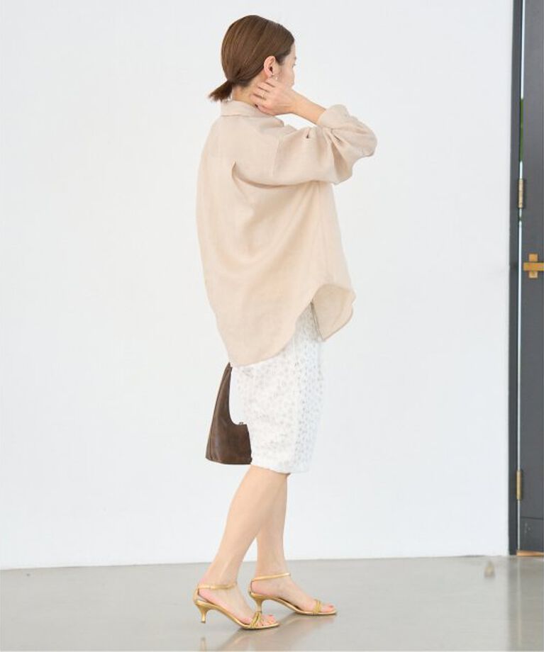 IENA「ウォッシャブル リネン2WAY シャツ」|シャツ・ブラウス|