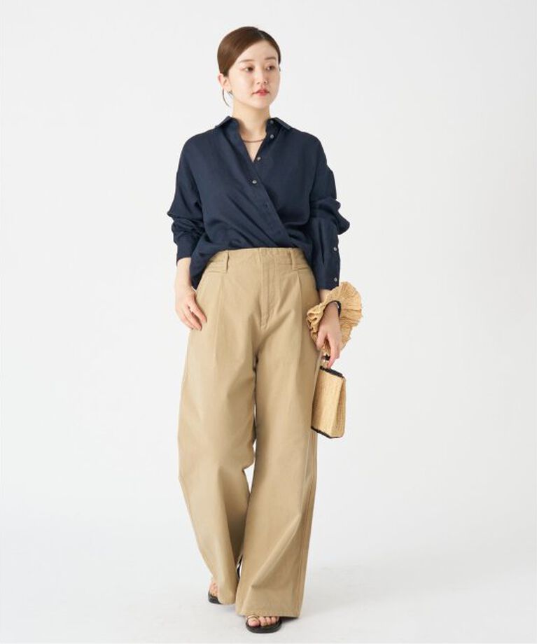 IENA「ウォッシャブル リネン2WAY シャツ」|シャツ・ブラウス|