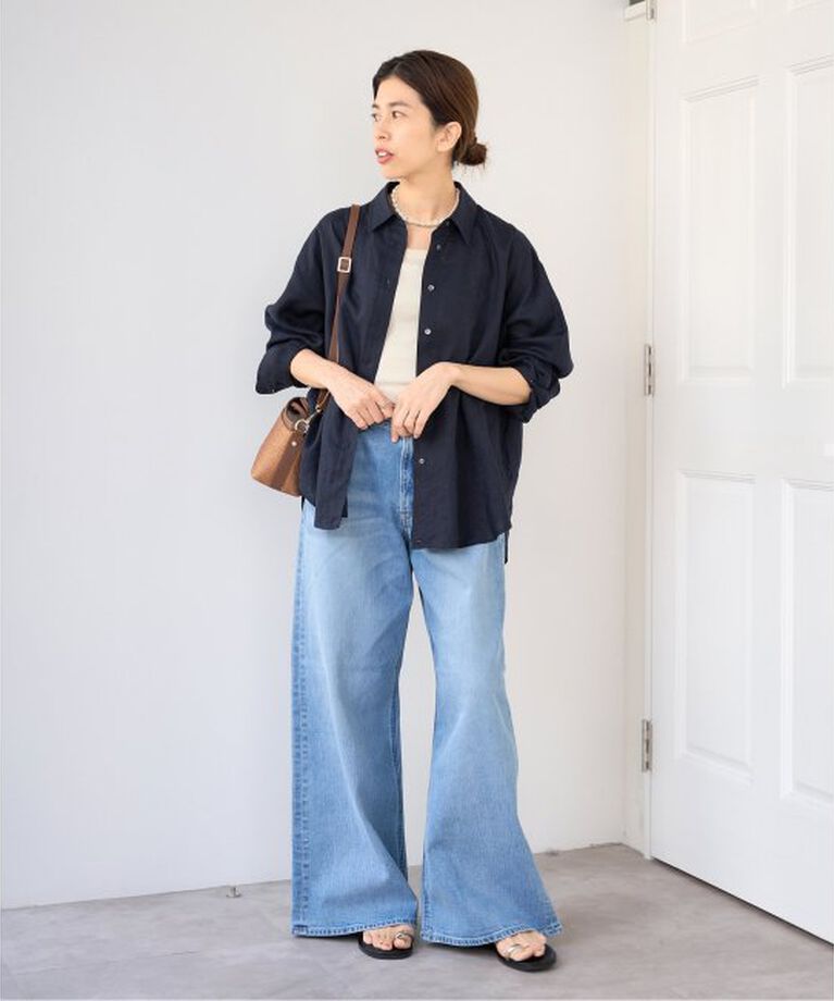 IENA「ウォッシャブル リネン2WAY シャツ」|シャツ・ブラウス|