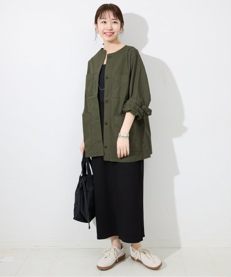 SLOBE IENA「ノーカラーサファリブルゾン」|その他|