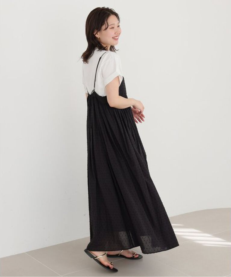 SLOBE IENA「《2枚セット/一部カラーWEB・店舗限定/予約》エアリーギャザーキャミワンピースセット」|ワンピース|