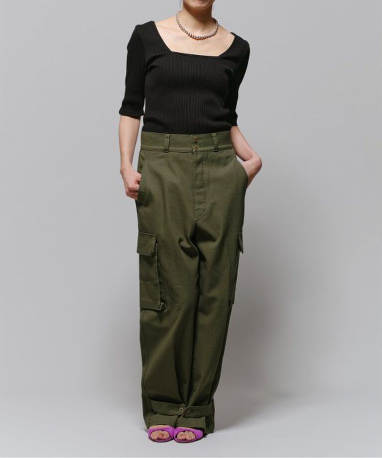 IENA LA BOUCLE「IENA LA BOUCLE リブスクエアネックカットソー」|Tシャツ・カットソー|