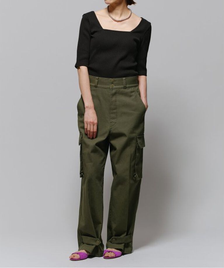 IENA LA BOUCLE「IENA LA BOUCLE リブスクエアネックカットソー」|Tシャツ・カットソー|