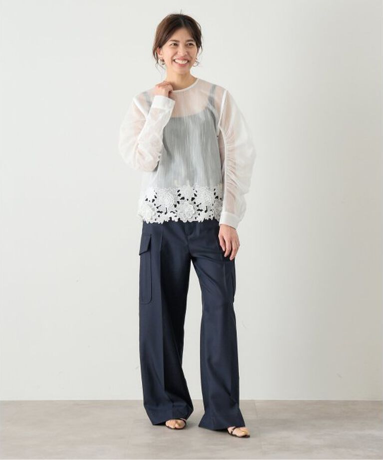 IENA「《追加》ウォッシャブル カーゴスラックス」|カーゴ|