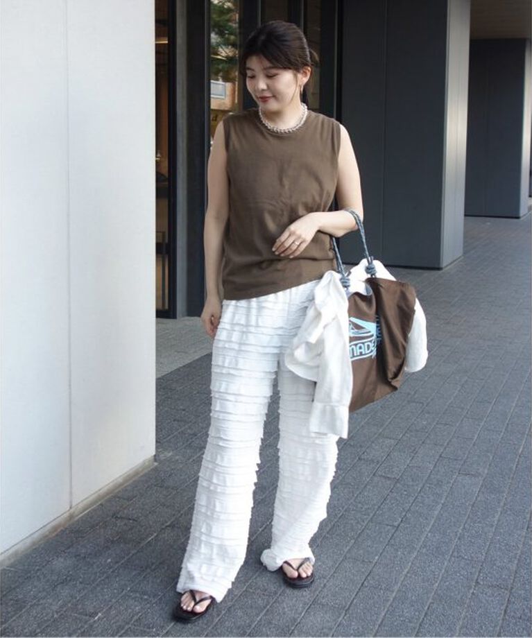 SLOBE IENA「made some sports wear for SLOBE IENA ナイロン LOGO BAG」|トートバッグ|