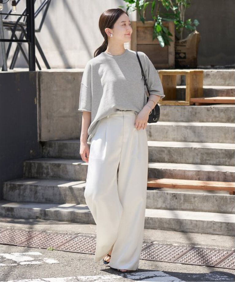 IENA「《予約》LEVITA コットンハーフスリーブプルオーバー」|ニット・セーター|