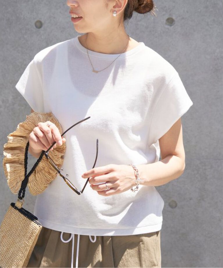IENA「《追加予約》シアーミニ裏毛 Tシャツ」|Tシャツ・カットソー|