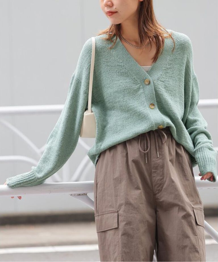 JOURNAL STANDARD relume「テープヤーンニュアンスVカーディガン」|カーディガン|ブルー A