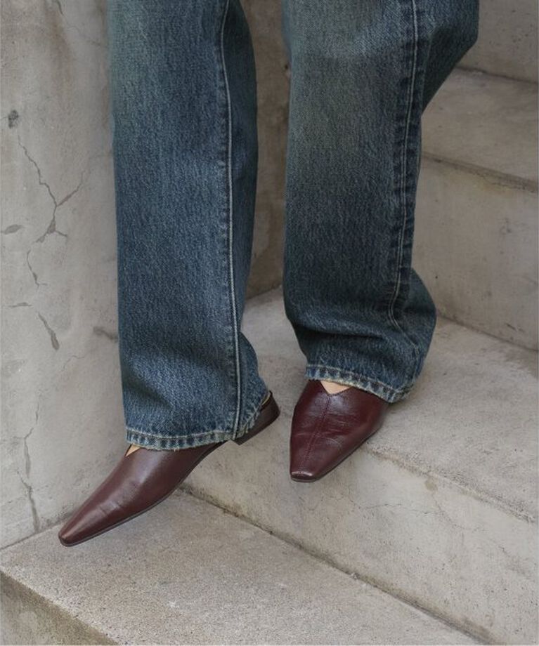 JOURNAL STANDARD「【atelier brugge/アトリエブルージュ】 Shirring Slingback」|その他|ボルドー