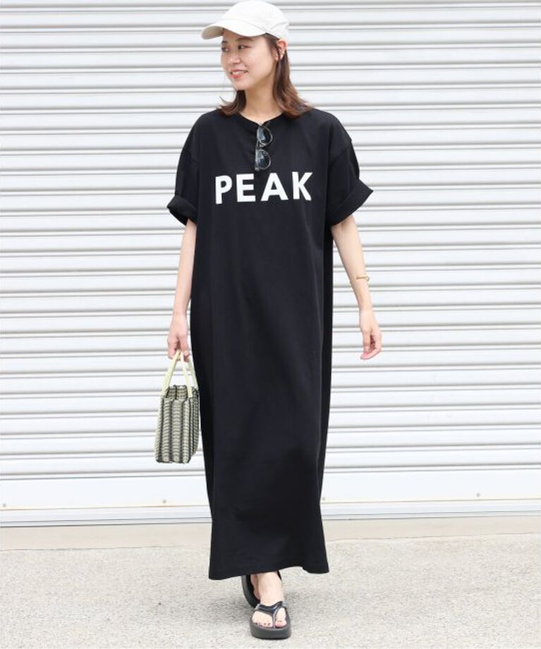 JOURNAL STANDARD relume「《追加》別注【Snow Peak/スノーピーク】Tシャツワンピース」|ワンピース|ブラック