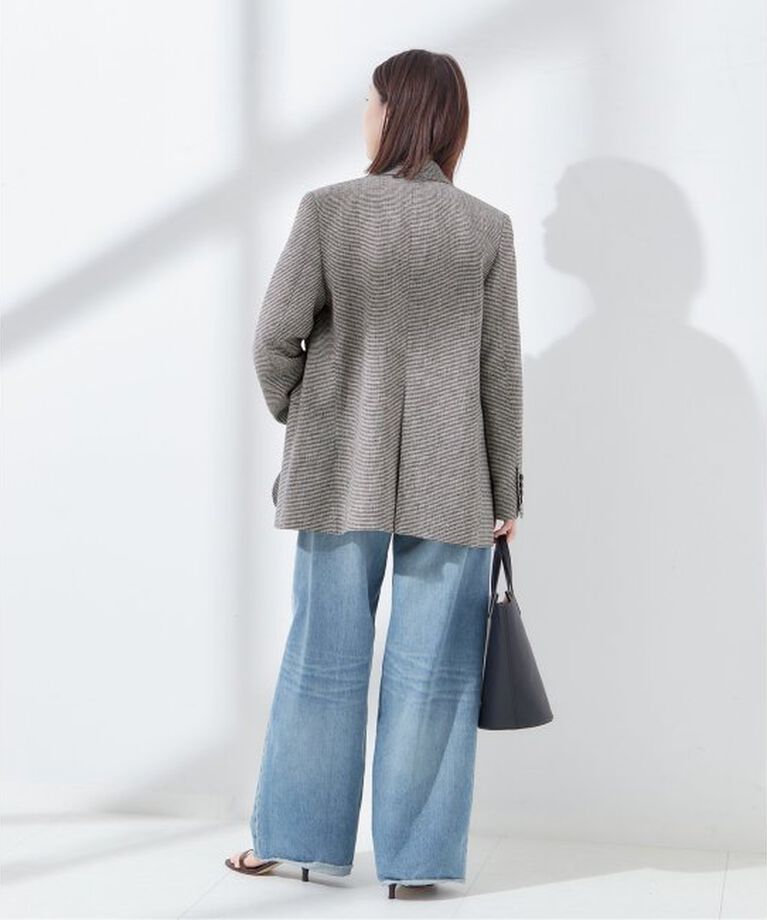journal standard L'essage「NALYA リネン/チェックジャケット」|テーラードジャケット|
