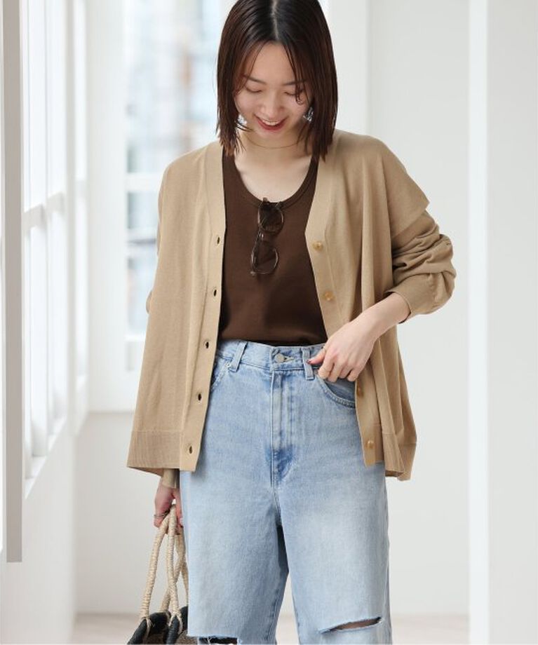 JOURNAL STANDARD relume「【MULTI FUNC+】ドライタッチカーディガン」|カーディガン|ベージュ