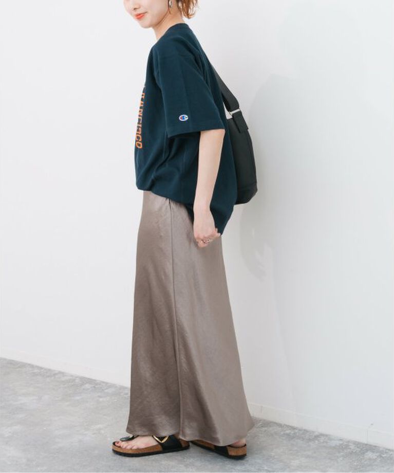 Spick and Span「《追加》サテンフレアスカート」|スカート|