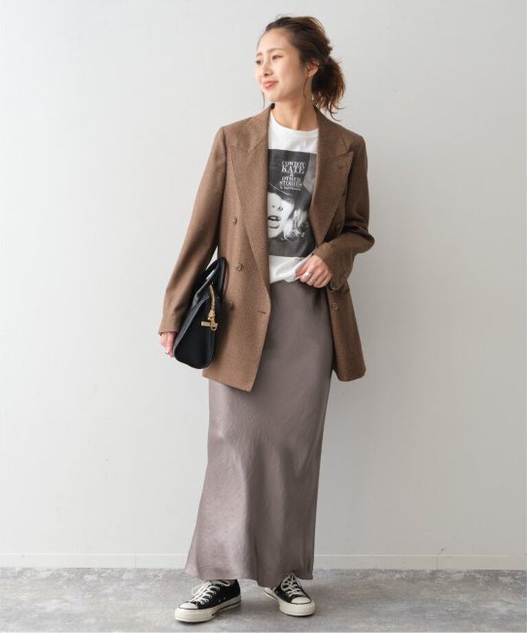 Spick and Span「《追加》サテンフレアスカート」|スカート|