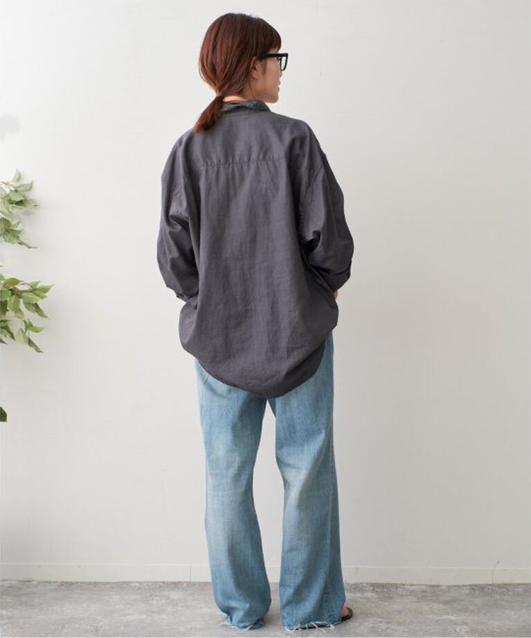 Spick and Span「コットンリネンユーティリティーシャツ」|シャツ・ブラウス|