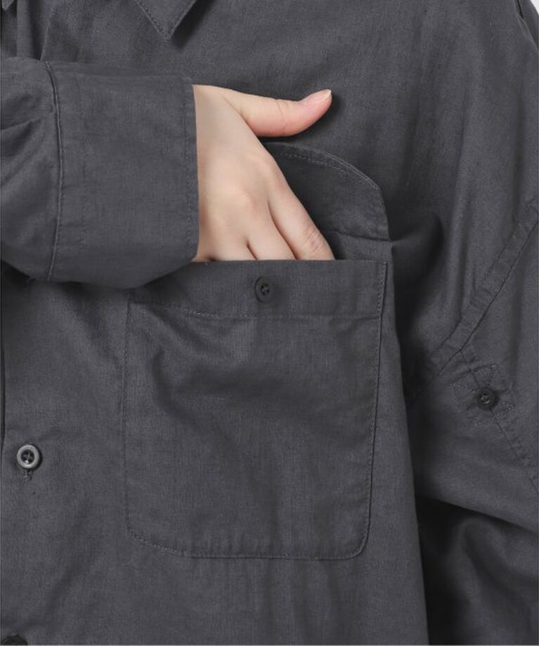 Spick and Span「コットンリネンユーティリティーシャツ」|シャツ・ブラウス|