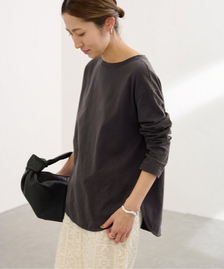 FRAMeWORK「≪追加≫コットン天竺ラウンドヘム」|Tシャツ・カットソー|