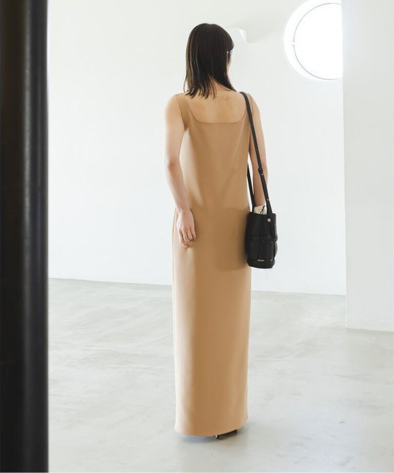 NOBLE「ニットライクジョーゼット2wayワンピース」|ワンピース|