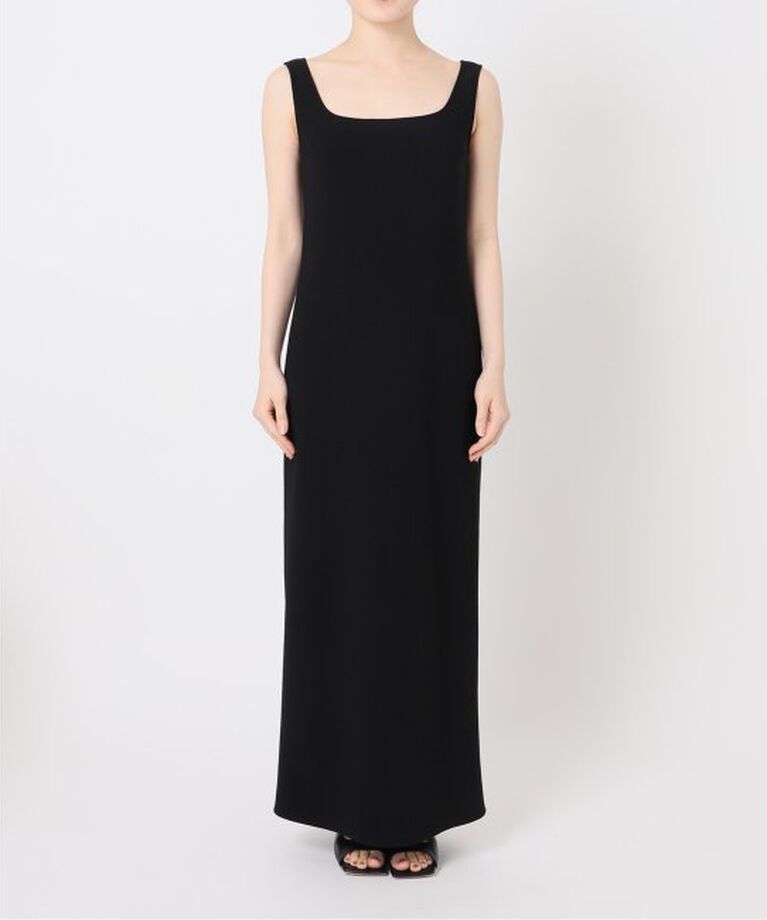 NOBLE「ニットライクジョーゼット2wayワンピース」|ワンピース|