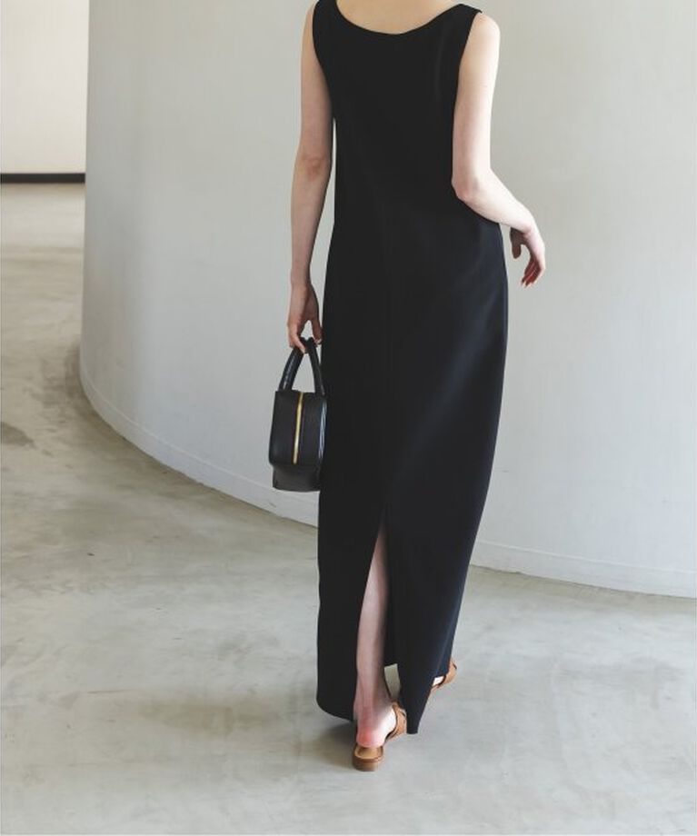 NOBLE「ニットライクジョーゼット2wayワンピース」|ワンピース|