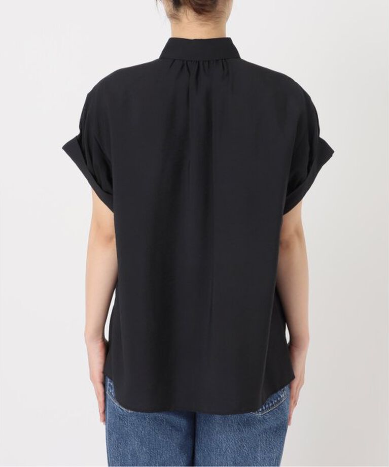 Spick and Span「《予約》ソフトローンギャザー半袖シャツ」|シャツ・ブラウス|