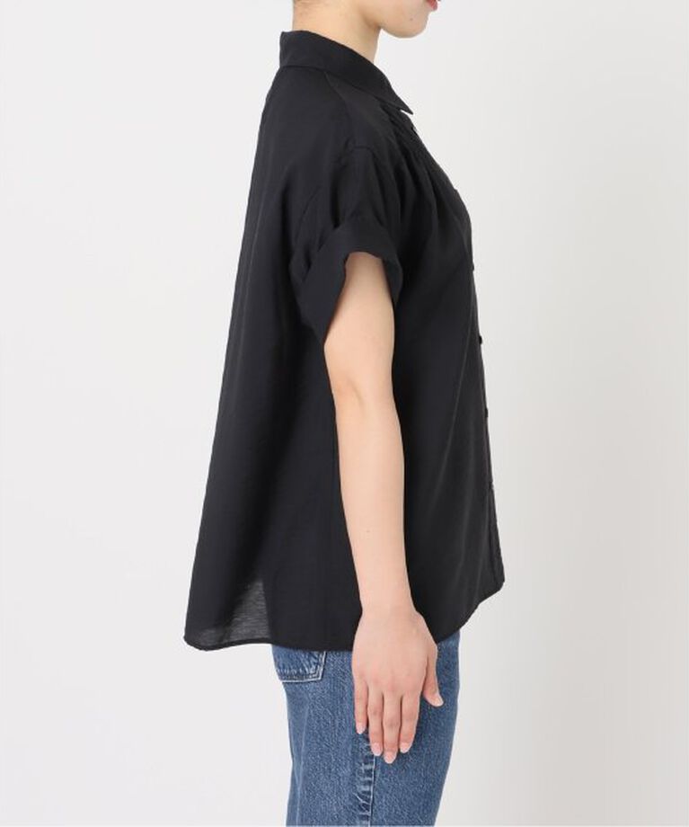 Spick and Span「《予約》ソフトローンギャザー半袖シャツ」|シャツ・ブラウス|