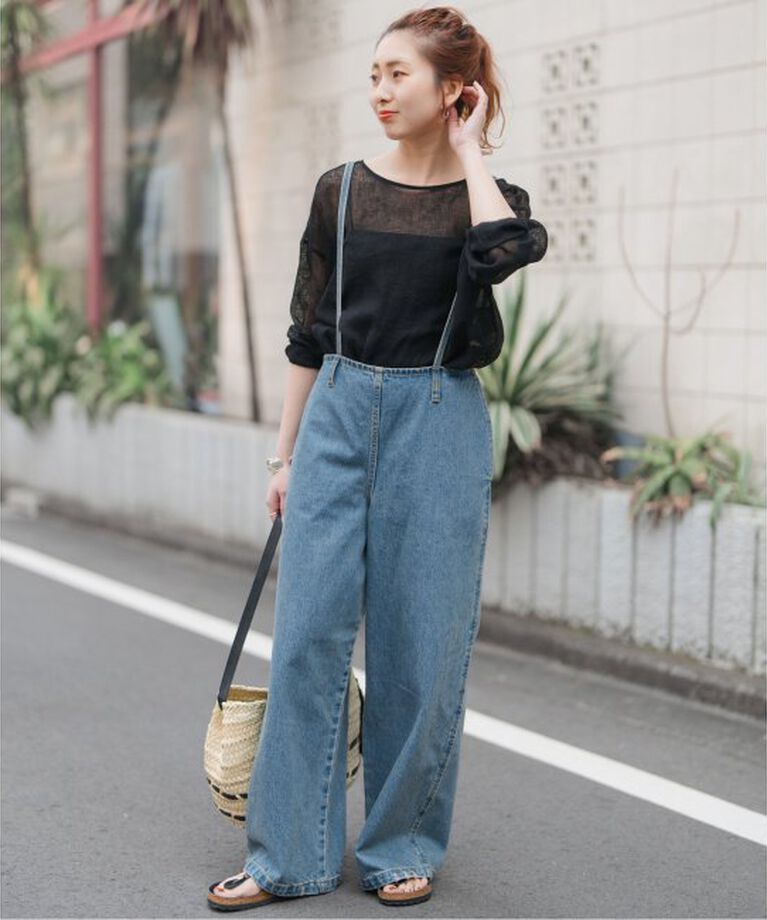 Spick and Span「≪追加≫メッシュリネンルーズプルオーバー」|シャツ・ブラウス|