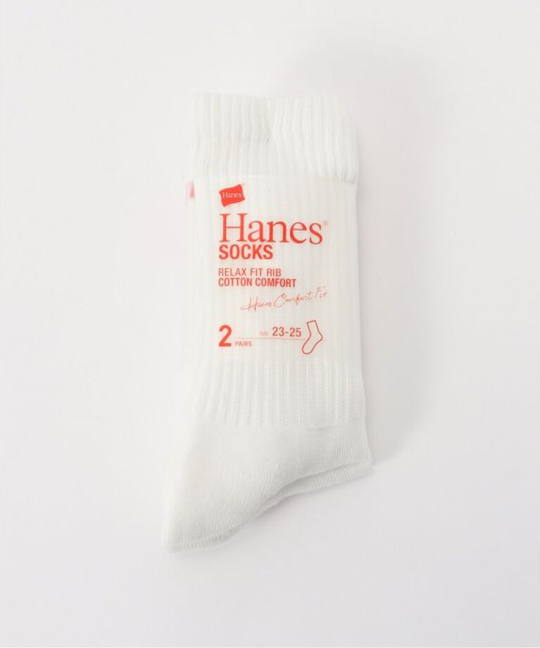 U by SPICK&SPAN「HANES/ヘインズ CREW SOCKS 2P」|ソックス|ホワイト