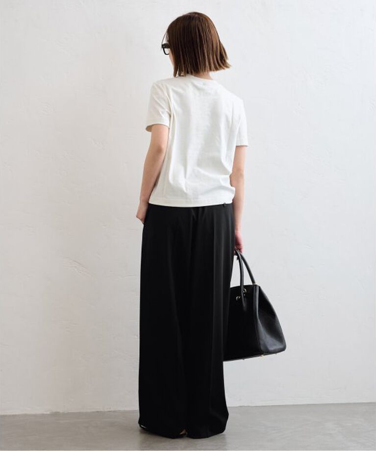 U by SPICK&SPAN「《追加》2WAYトロタックイージーワイド」|スラックス|