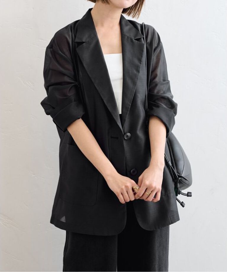U by SPICK&SPAN「シアーオーバージャケット」|その他|