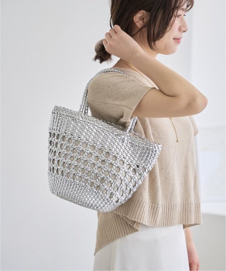  「LE TALON MESH SOFTバスケット」|トートバッグ|シルバー