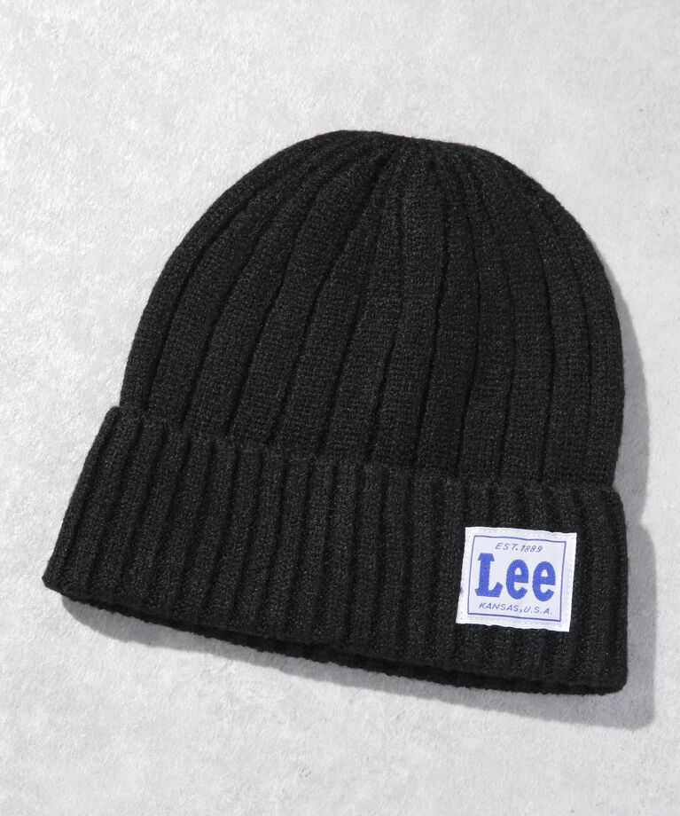NANO universe「LEE/LE WATCH WOOLY YARN」|キャップ・キャスケット|ブラック