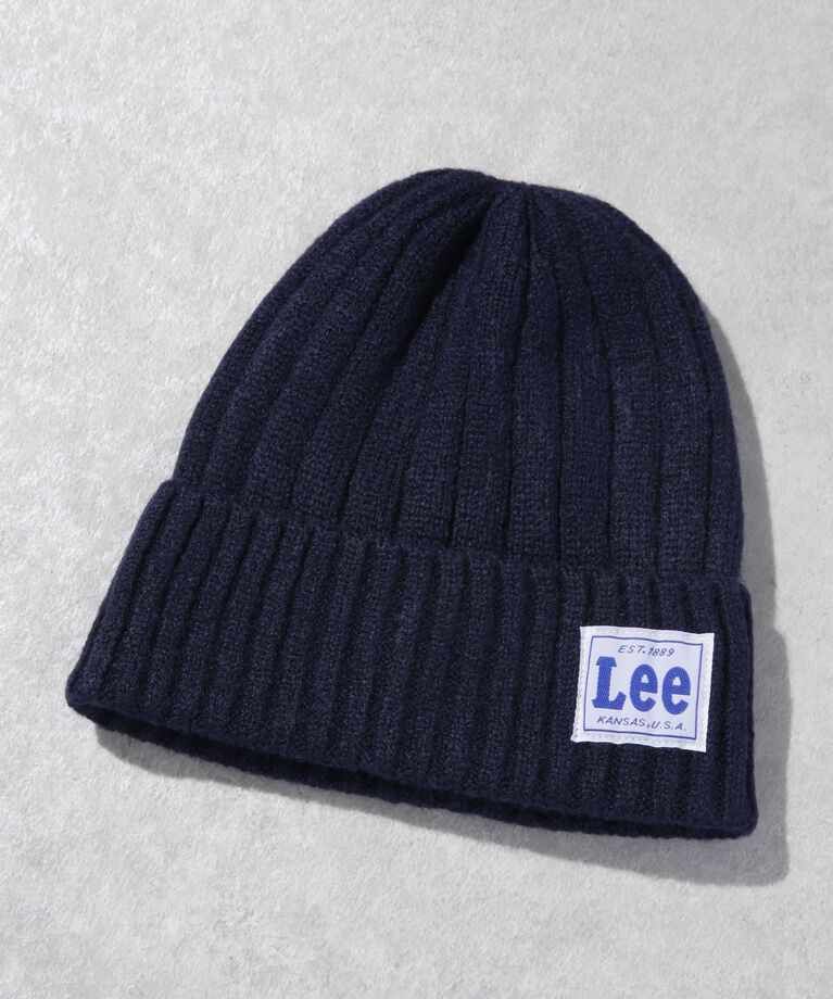 NANO universe「LEE/LE WATCH WOOLY YARN」|キャップ・キャスケット|ネイビー