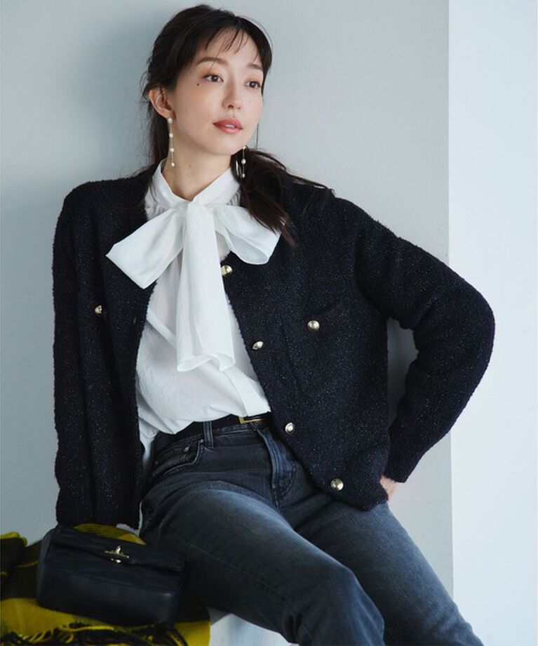 23区「【杏さん着用/CLASSY.2月号掲載】カシミヤ チェック ストール」|ストール|