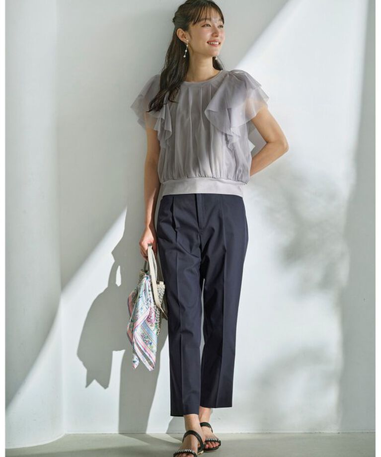 any SiS「【接触冷感・UVカット・撥水】クールタッチテーパード パンツ」|その他|