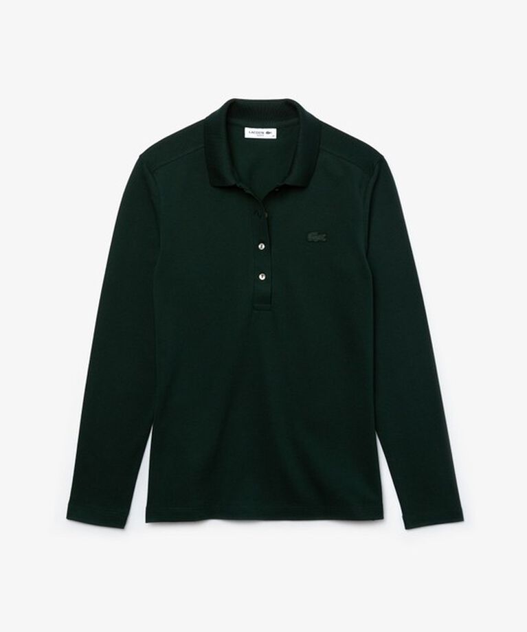 LACOSTE「ストレッチポロシャツ（長袖）」|ポロシャツ|