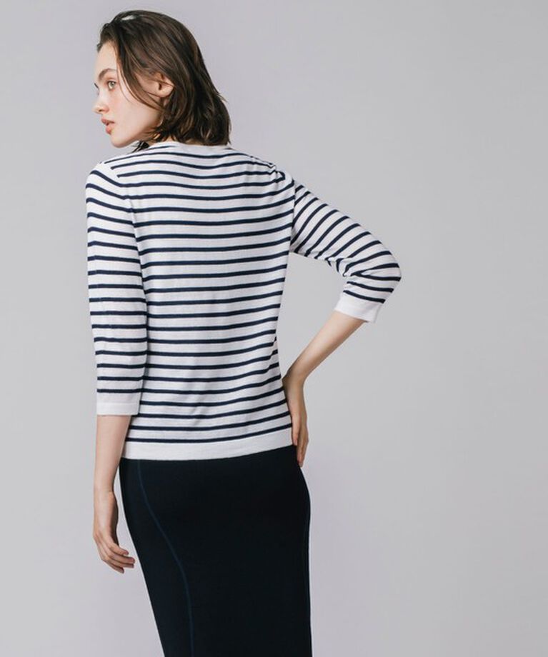LACOSTE「UVカット 吸水速乾 ウォッシャブル COOLMAX クールマックス 7部袖 ニットカーディガン」|カーディガン|