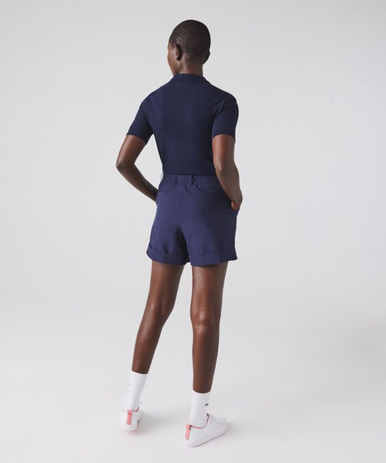 LACOSTE「【EC限定】オーガニックコットン 鹿の子 ウィメンズソリッドゴルフポロシャツ」|ポロシャツ|