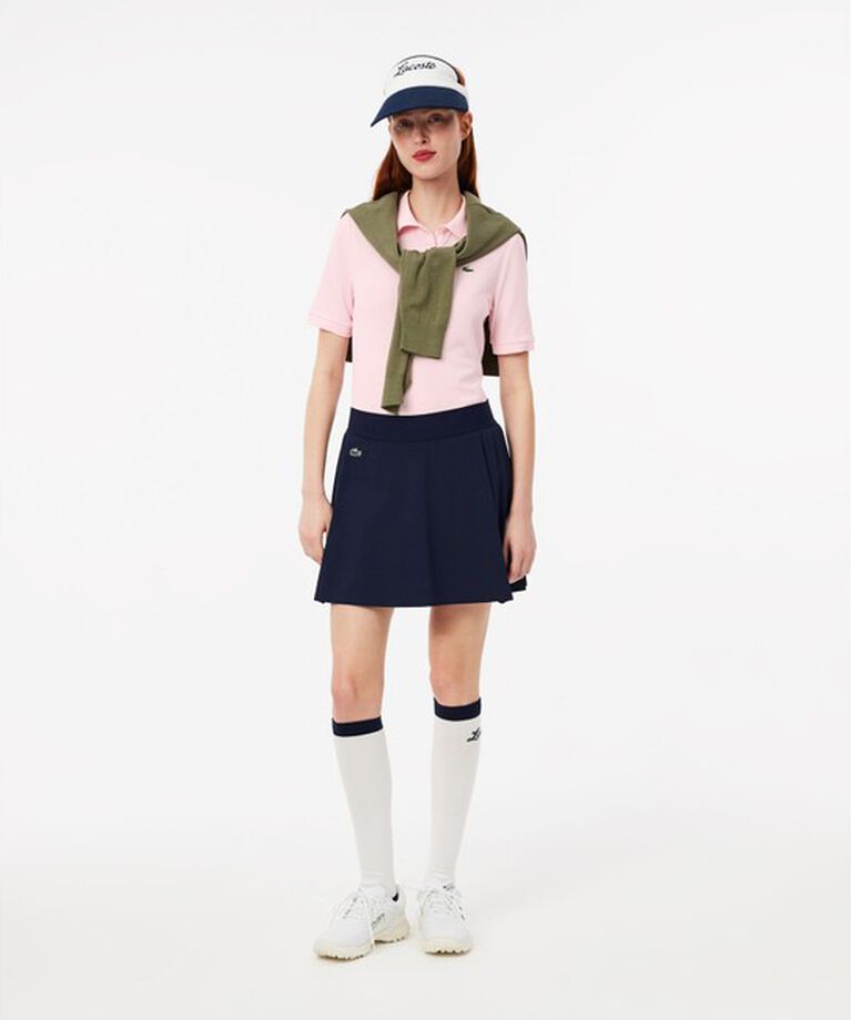 LACOSTE「【EC限定】オーガニックコットン 鹿の子 ウィメンズソリッドゴルフポロシャツ」|ポロシャツ|
