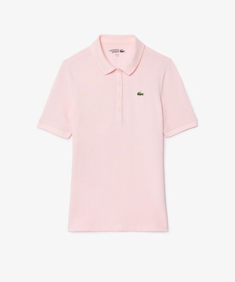 LACOSTE「【EC限定】オーガニックコットン 鹿の子 ウィメンズソリッドゴルフポロシャツ」|ポロシャツ|