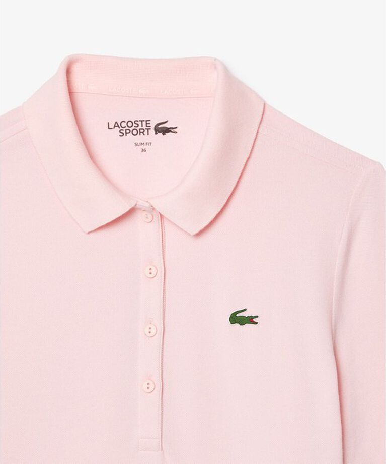 LACOSTE「【EC限定】オーガニックコットン 鹿の子 ウィメンズソリッドゴルフポロシャツ」|ポロシャツ|