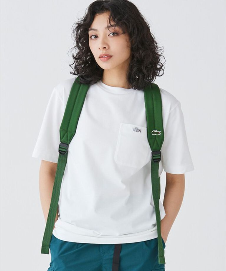 LACOSTE「アウトラインクロックポケット半袖Tシャツ」|Tシャツ・カットソー|