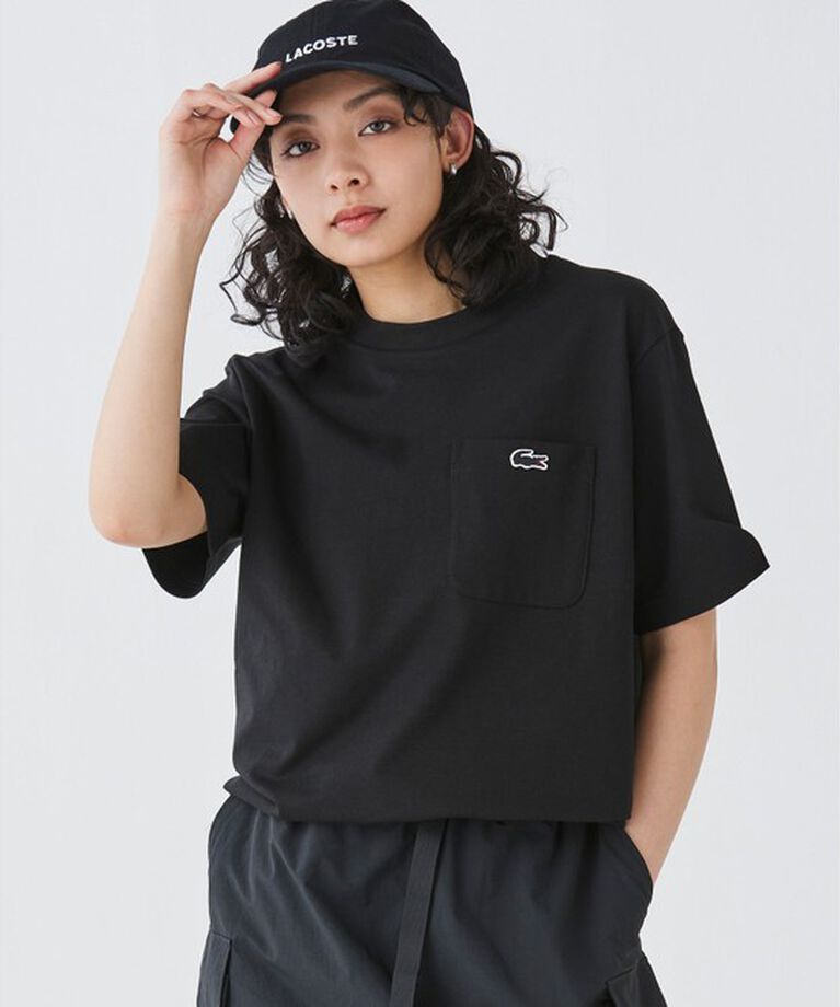LACOSTE「アウトラインクロックポケット半袖Tシャツ」|Tシャツ・カットソー|