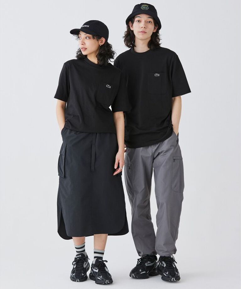 LACOSTE「アウトラインクロックポケット半袖Tシャツ」|Tシャツ・カットソー|